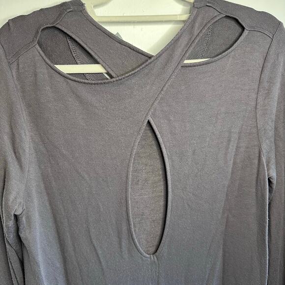 Athleta purple/grey racerback long sleeve top size small - Picture 4 of 6